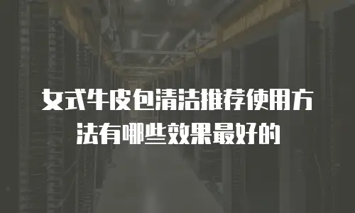 女式牛皮包清洁推荐使用方法有哪些效果最好的