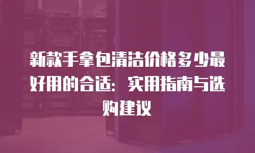 新款手拿包清洁价格多少最好用的合适：实用指南与选购建议