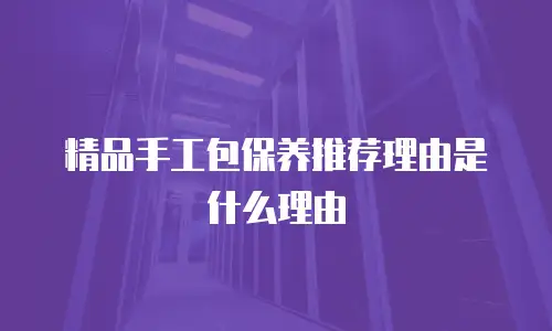 精品手工包保养推荐理由是什么理由
