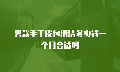 男款手工皮包清洁多少钱一个月合适吗