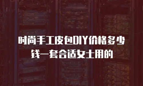 时尚手工皮包DIY价格多少钱一套合适女士用的