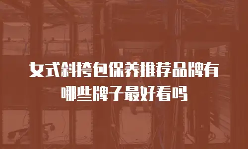 女式斜挎包保养推荐品牌有哪些牌子最好看吗