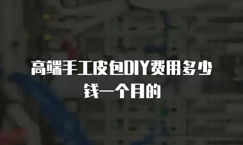 高端手工皮包DIY费用多少钱一个月的