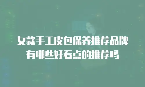 女款手工皮包保养推荐品牌有哪些好看点的推荐吗
