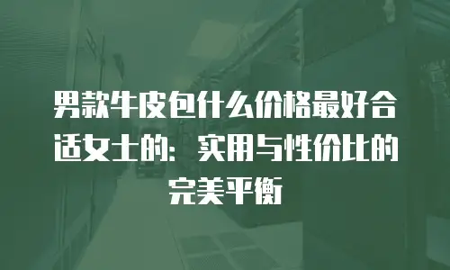 男款牛皮包什么价格最好合适女士的：实用与性价比的完美平衡
