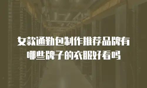 女款通勤包制作推荐品牌有哪些牌子的衣服好看吗