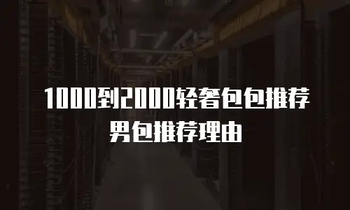 1000到2000轻奢包包推荐男包推荐理由