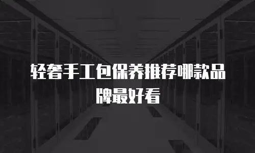 轻奢手工包保养推荐哪款品牌最好看