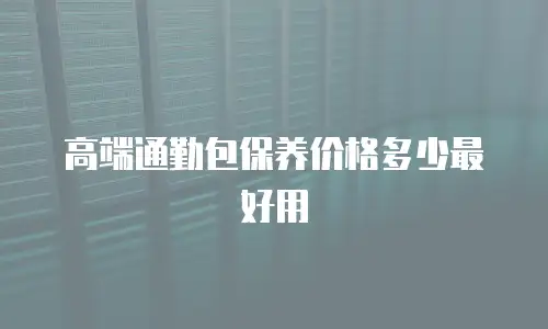 高端通勤包保养价格多少最好用