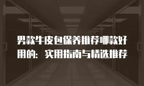男款牛皮包保养推荐哪款好用的：实用指南与精选推荐