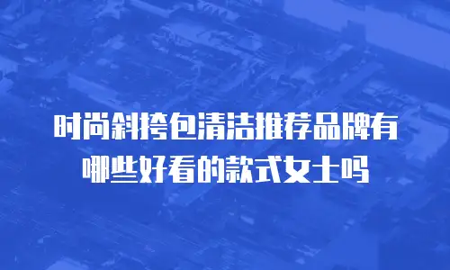 时尚斜挎包清洁推荐品牌有哪些好看的款式女士吗