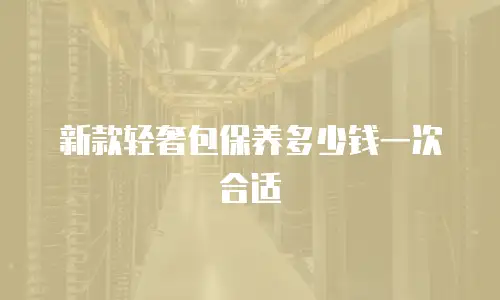 新款轻奢包保养多少钱一次合适
