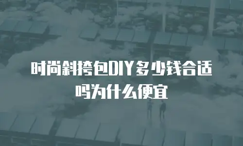 时尚斜挎包DIY多少钱合适吗为什么便宜