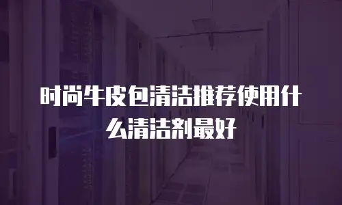 时尚牛皮包清洁推荐使用什么清洁剂最好