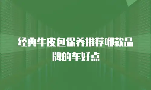 经典牛皮包保养推荐哪款品牌的车好点