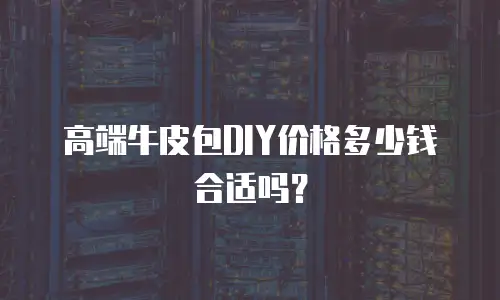 高端牛皮包DIY价格多少钱合适吗？