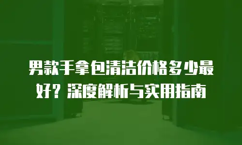男款手拿包清洁价格多少最好？深度解析与实用指南