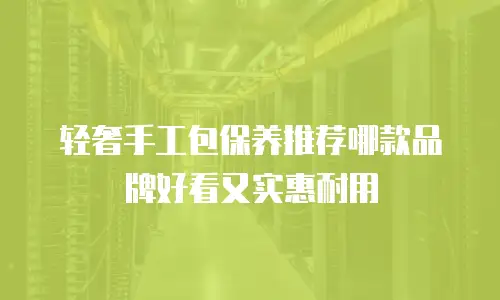 轻奢手工包保养推荐哪款品牌好看又实惠耐用