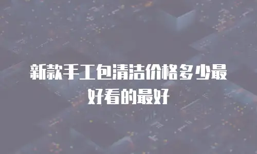 新款手工包清洁价格多少最好看的最好