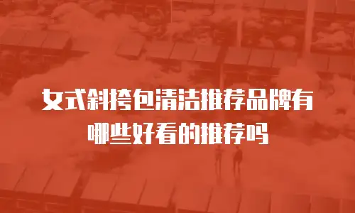女式斜挎包清洁推荐品牌有哪些好看的推荐吗