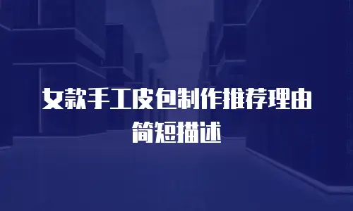 女款手工皮包制作推荐理由简短描述