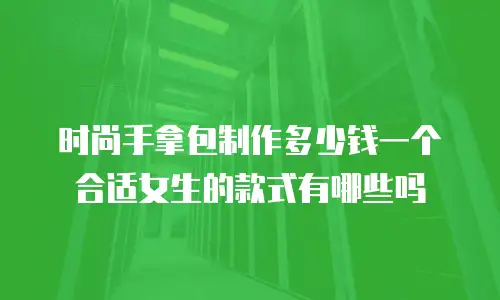 时尚手拿包制作多少钱一个合适女生的款式有哪些吗