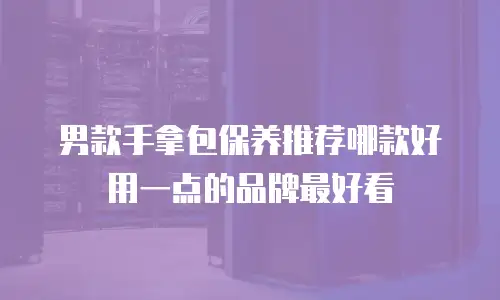 男款手拿包保养推荐哪款好用一点的品牌最好看