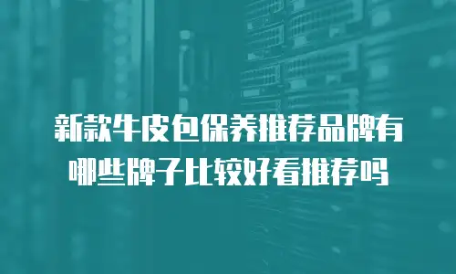 新款牛皮包保养推荐品牌有哪些牌子比较好看推荐吗