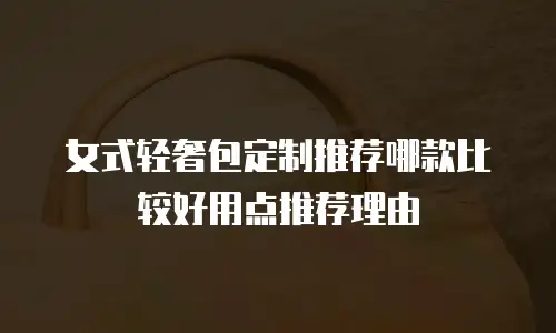 女式轻奢包定制推荐哪款比较好用点推荐理由