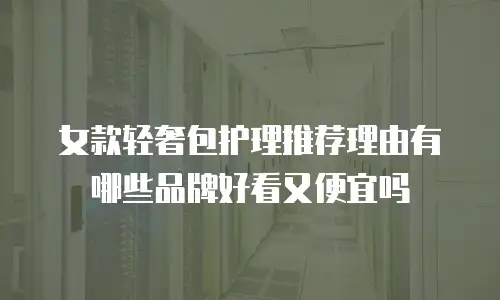 女款轻奢包护理推荐理由有哪些品牌好看又便宜吗