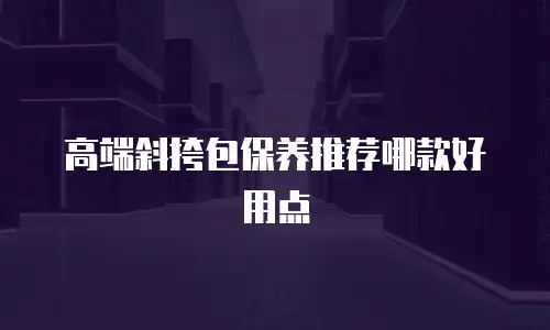高端斜挎包保养推荐哪款好用点