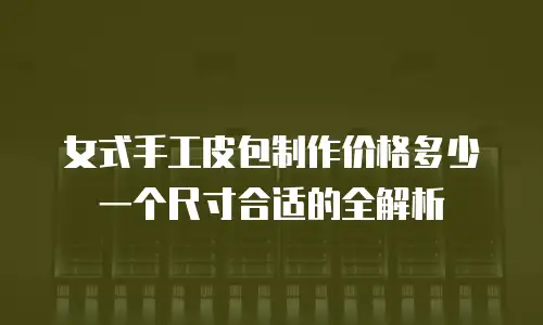 女式手工皮包制作价格多少一个尺寸合适的全解析