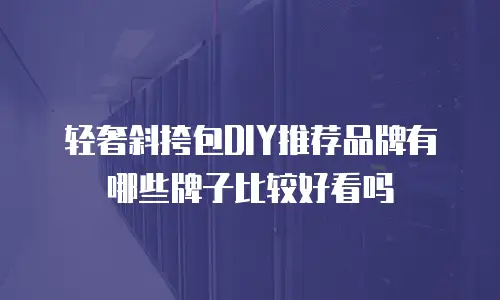 轻奢斜挎包DIY推荐品牌有哪些牌子比较好看吗