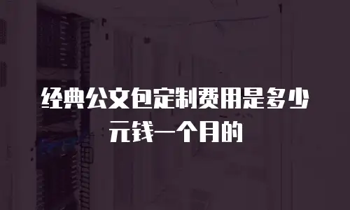 经典公文包定制费用是多少元钱一个月的