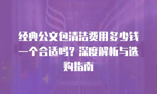 经典公文包清洁费用多少钱一个合适吗？深度解析与选购指南