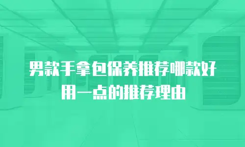 男款手拿包保养推荐哪款好用一点的推荐理由