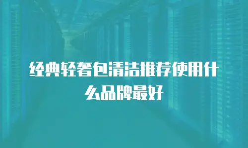 经典轻奢包清洁推荐使用什么品牌最好