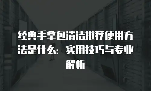 经典手拿包清洁推荐使用方法是什么：实用技巧与专业解析