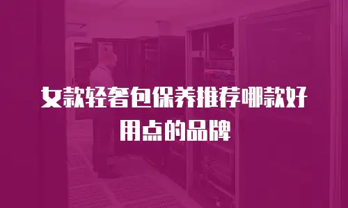 女款轻奢包保养推荐哪款好用点的品牌