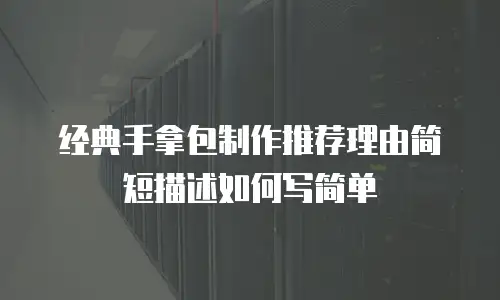 经典手拿包制作推荐理由简短描述如何写简单