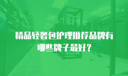 精品轻奢包护理推荐品牌有哪些牌子最好？