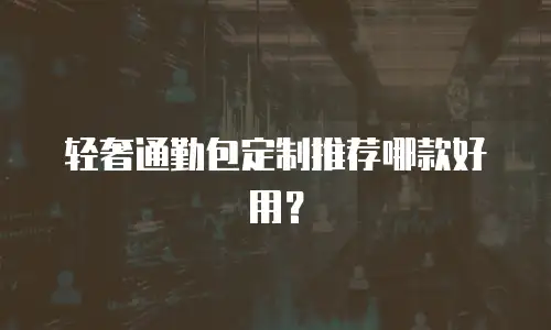轻奢通勤包定制推荐哪款好用？