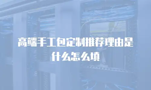 高端手工包定制推荐理由是什么怎么填