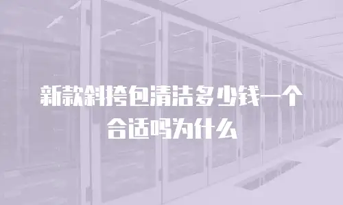 新款斜挎包清洁多少钱一个合适吗为什么