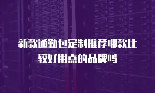 新款通勤包定制推荐哪款比较好用点的品牌吗