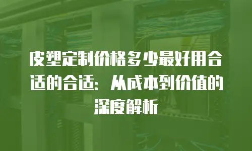 皮塑定制价格多少最好用合适的合适：从成本到价值的深度解析