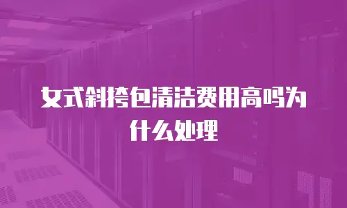 女式斜挎包清洁费用高吗为什么处理