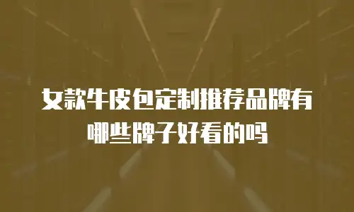 女款牛皮包定制推荐品牌有哪些牌子好看的吗