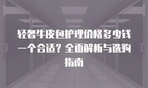 轻奢牛皮包护理价格多少钱一个合适？全面解析与选购指南