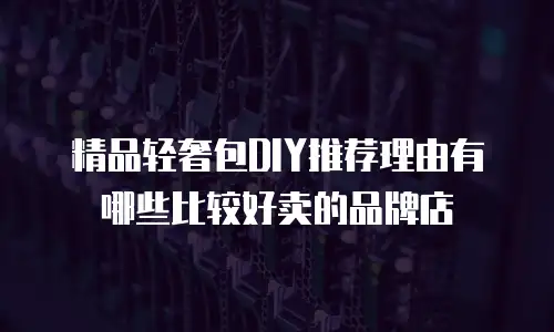 精品轻奢包DIY推荐理由有哪些比较好卖的品牌店